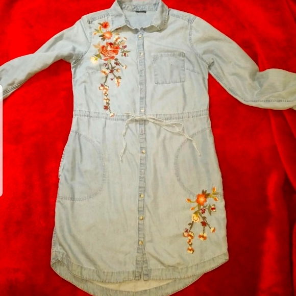 Jcpenney Dresses | Denim Dress S/M | Color: Blue | Size: Small To Medium | Mashcuteie's Closet Jcpenney Dresses | Denim Dress S/M | Color: Blue | Size: Small To Medium | Mashcuteie's Closet